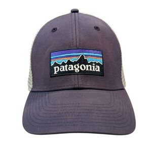 Patagonia OSFM Trucker Mesh Purple Gray Cap Hat SnapBack Outdoors Hiking Camping
